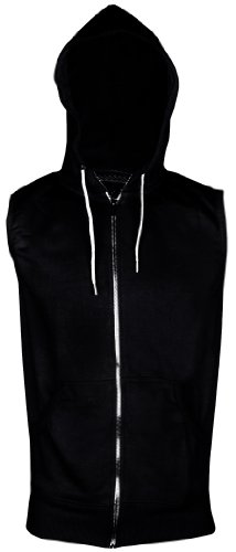 Mens Sleeveless Sweatshirt Hoodies Top