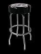 Barstool Single Foot Ring wout Swivel Iron Cross