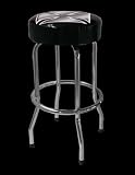 Barstool Single Foot Ring wout Swivel Iron Cross