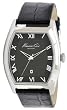 Kenneth Cole #KC1788 Men's Black Leather Strap Black Dial Dress Watch