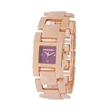 Diesel DZ5139 Ladies Purple Dial Rose Gold Bracelet Watch