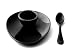 Kitchen & Housewares : Nigella Lawson Living Kitchen Melamine Egg Cup & Spoon Black