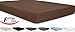 Angel Bedding Soft All Round Elastic Twin Fitted Sheet Only 15 Inch Deep Pocket Solid Brown - 1800 Series Brushed Microfiber, Soft & Breathable, Easy On/Off, Fits All Mattress