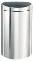 Brabantia Touch Bin, 40litre, Brilliant Steel