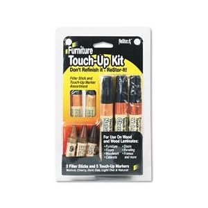 ReStor-It Furniture Touch-Up Kit, 5 Wood Grain Markers/3 Filler Sticks per Kit MAS18000