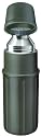 Isosteel VA-9810P Isolierflasche, 1 Liter, mit stabilen Kunststoffmantel, 18/8 Edelstahl, grün