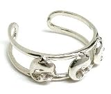 14k White Gold Dolphin Adjustable Toe Ring