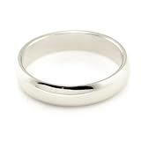 Platinum Wedding Bands 4mm Halfround