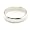 10K White Gold Wedding Bands 4mm half round, 6.25