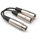 Hosa YXM121 XLR Female To Dual XLR Male Y Cable