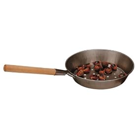 Eddingtons Chestnut Roaster with Wooden Handle, Steel