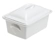 Pillivuyt Oblong Terrine with Lid, 7.25 x 5.5 inch, White