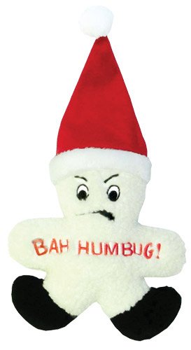 Holiday Plush Puppies Dog Toy Bah Humbug!