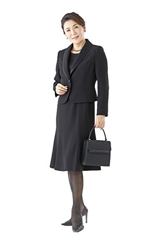 (モノワール) MONOIR 喪服 レディース 礼服 レース使い ブラックフォーマル アンサンブル ワンピース オールシーズン 02P31178
