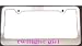 Twilight Girl License Plate Frame Chrome with Pink Letter