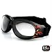Bobster Action Eyewear Cruiser Goggle, Black Frame w/Flames, Anti-Fog Clear Lens