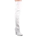 Pleaser Women's Seduce-3010 Thigh High Boot,White Patent,6 M US
