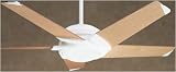 Casablanca 3272T Stealth - Intelitouch Architectural White Contemporary Ceiling Fan 53 Blade Span