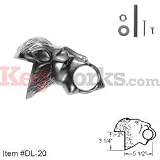 DL-20 Lion Arm Rail Bracket - Polished Chrome