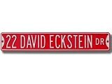 Authentic Street Signs St. Louis Cardinals 22 David Eckstein DR Street Sign