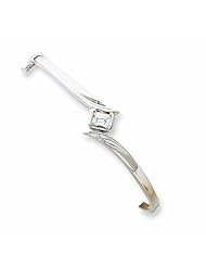 14K White Gold Bangle Bracelet Mounting