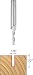 Freud 75-100 1/8-Inch x 1/2-Inch Up Spiral Router Bit 1/4-Inch Shank