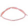 Pink Tube Fiber Optic Cats Eye Beads 16" Strand 6mm