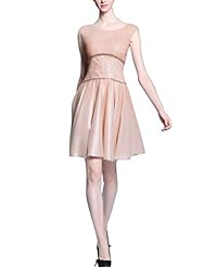 A-line Empire   Waistline Cap Sleeves Beaded Sequined Jeweled Cocktail Short Homecoming Dress/Prom Dress/Wedding Party Dress 