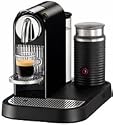 Nespresso D120-US-BK-NE CitiZ Automatic Single-Serve Espresso Maker and Milk Frother, Limousine Black