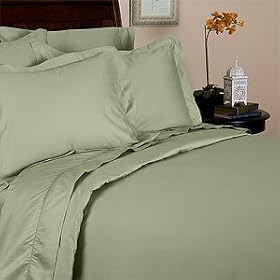 Solid Jade 450 Thread Count Twin Size Duvet Cover Set 100 % Egyptian Cotton with matching pillow sham