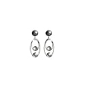schmuck-art Ohrstecker Vesna jet/bl.diamond 25752
