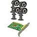 New-4-Port PCI Card With 4 Day/Night Indoor/Outdoor Color Cameras - CB4992