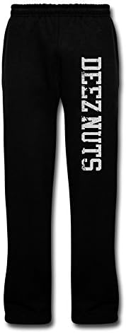 WVCAK Men's Deez Nuts Sweatpants With Pocket XXL Black
