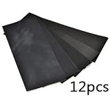 Bluecell Pack of 12 Sandpaper abrasive dry/wet paper Sheets 400/600/800/1000/1200/1500 Grit 9" x 3.6" hobby tool