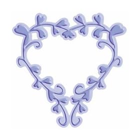 Cuttlebug Combo 3-Inch-by-3-Inch Heart Frame Die