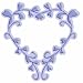 Cuttlebug Combo 3-Inch-by-3-Inch Heart Frame Die