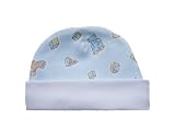 Chuckleberries "Blue Pull Toys" Preemie Baby Cap
