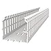 Wiring Duct, White, 6 ft. Length, 1.25" Width, 0.30" Slot Width