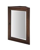 Xylem MC-CARLTON-24BN 24-Inch Carlton Medicine Cabinet For Corner Vanity, Antique Maple
