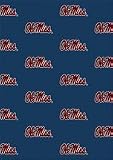 Mississippi (Ole Miss) Rebels 3 10 x 5 4 Team Repeat Area Rug