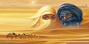 Poster / Kunstdruck 100x50 TUAREG