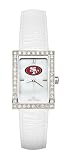 San Francisco 49ers Ladies Allure Watch White Leather Strap