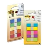 Post-it&reg; Small Flags, Five Bright Colors, Five Dispensers of 20 Flags per Color