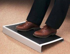 Buddy Products Deluxe Size Foot Rest, Steel, 13 x 3.75 x 23 Inches, Platinum (7553-32) On Sale