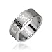 Surgical Steel Ring with Roman Numerals - Size: 5-13