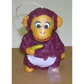 Fetch It Pets Polly Wanna Pinata Mini Monkey 4in Bird Toy by Fetch It Pets