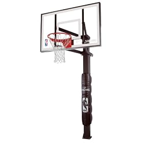 Spalding In-Ground Basketball System with 54-inch Steel Framed Glass Backboard