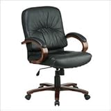 Mid Back Executive Chair - Black Cherry