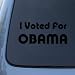 I VOTED 4 OBAMA - BARACK - Vinyl Car Decal Sticker #1666 | Vinyl Color: Black