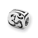 Sterling Silver Reflections Om Symbol Bead QRS313